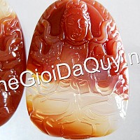Phật bản mệnh Như Lai Đại Nhật đá mã não đỏ