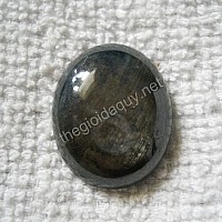 Mặt đá Sapphire đen Oval lớn