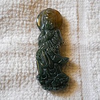 Mặt Quan Âm đá Chalcedony