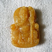 Mặt Quan Công Cẩm Thạch vàng