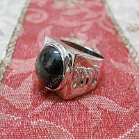 Nhẫn Bạc Nam Sapphire sao