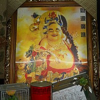 Tranh Di Lặc lớn 3D co khung