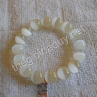 Vòng Tay đá Mặt trắng 12 ly