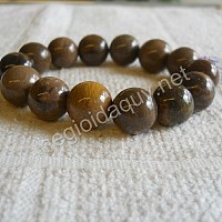 Vòng Tay Gỗ Hóa Thạch 14 ly