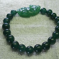 Vòng Tay Tỳ Hưu đá ngoc 8 ly