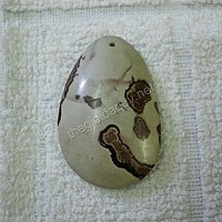 Mặt Oval đá chalcedony 