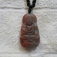Phật Thích Ca đá chalcedony đỏ