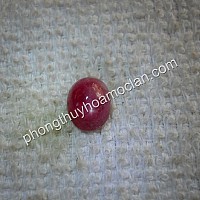 Mặt nhẫn Ruby Sao oval tươi