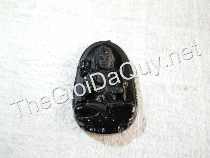 Phật bản mệnh Đại Thế Chí đá Obsidian