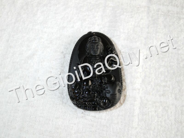 Phật bản mệnh Phổ Hiền đá Obsidian