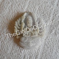 Phật bản mệnh Thiên Thủ đá cẩm thạch trắng