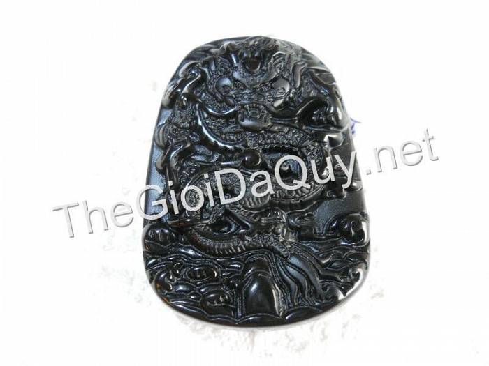 Mặt Rồng bay đá Obsidian