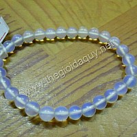 Vòng Tay đá Mặt trắng 6 ly